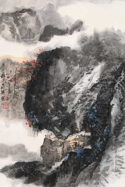 梁树年 山水 立轴